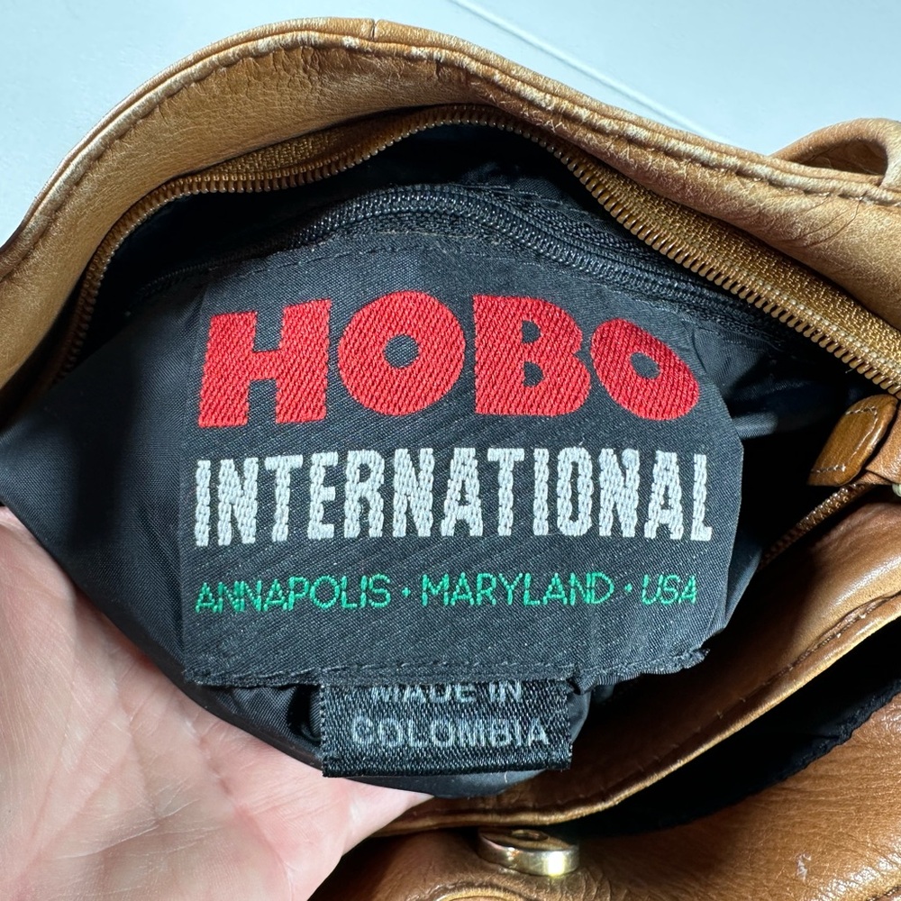 Vintage HOBO International Leather Crossbody Bag - Picture 6 of 15